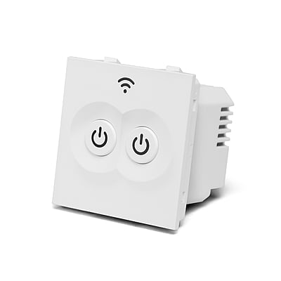 2Gang 5A Modular Relay Switch; Model: GWF-KS001-2